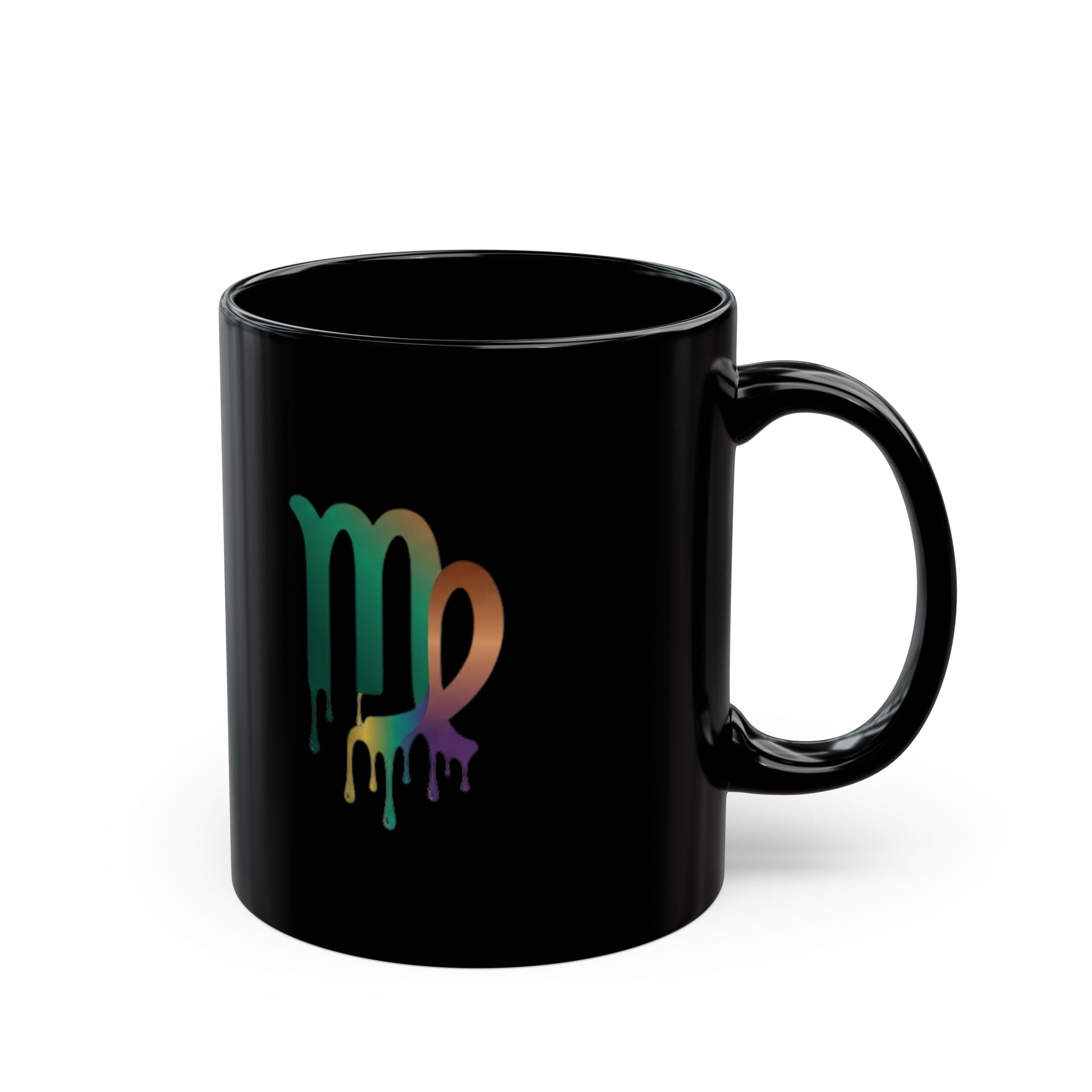 Virgo Drip Zodiac Mug — Colorful Virgo Astrology Coffee Cup
