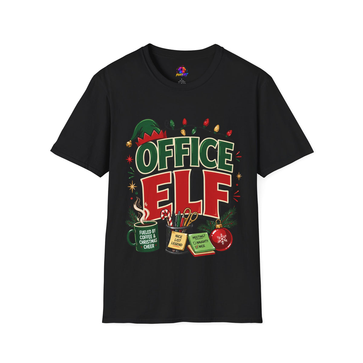 Office Elf T-Shirt — Funny Christmas Work Holiday Tee