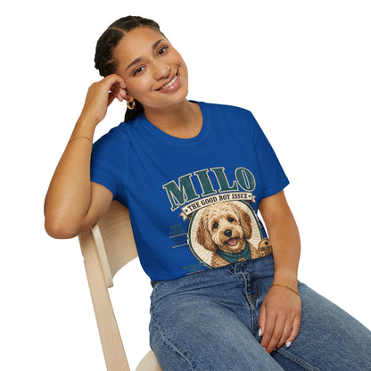 Milo 'The Good Boy Issue' T-Shirt — Cute Dog Portrait Tee