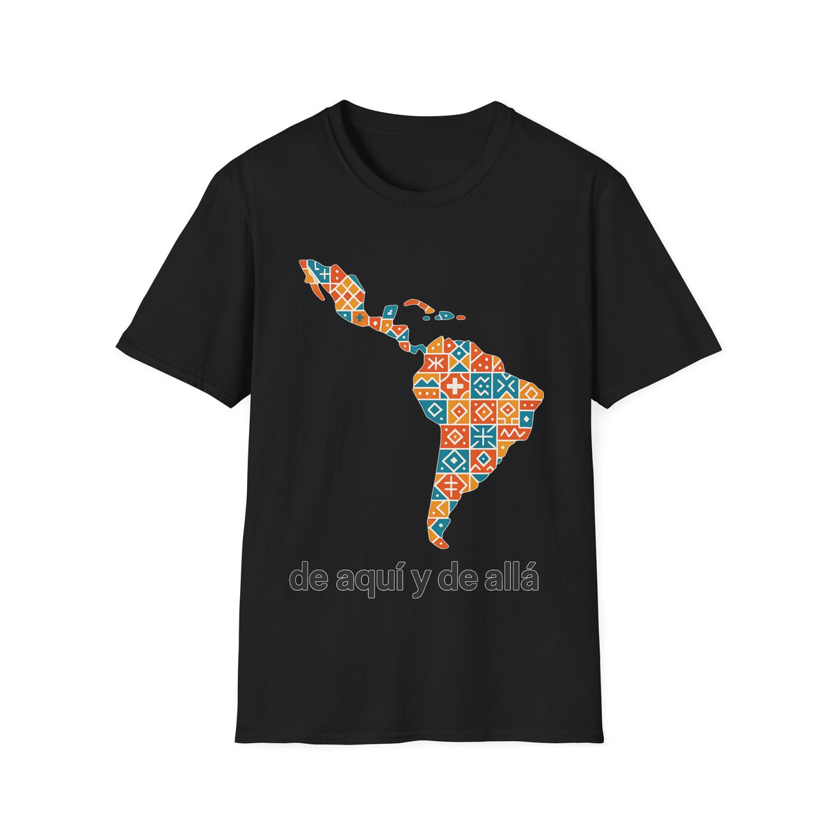 Latin America Map Floral T-Shirt — 'de aquí y de allá' Travel Pride Tee- Trending Now - September 2026