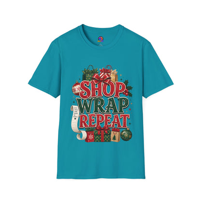Christmas 'Shop Wrap Repeat' T-Shirt