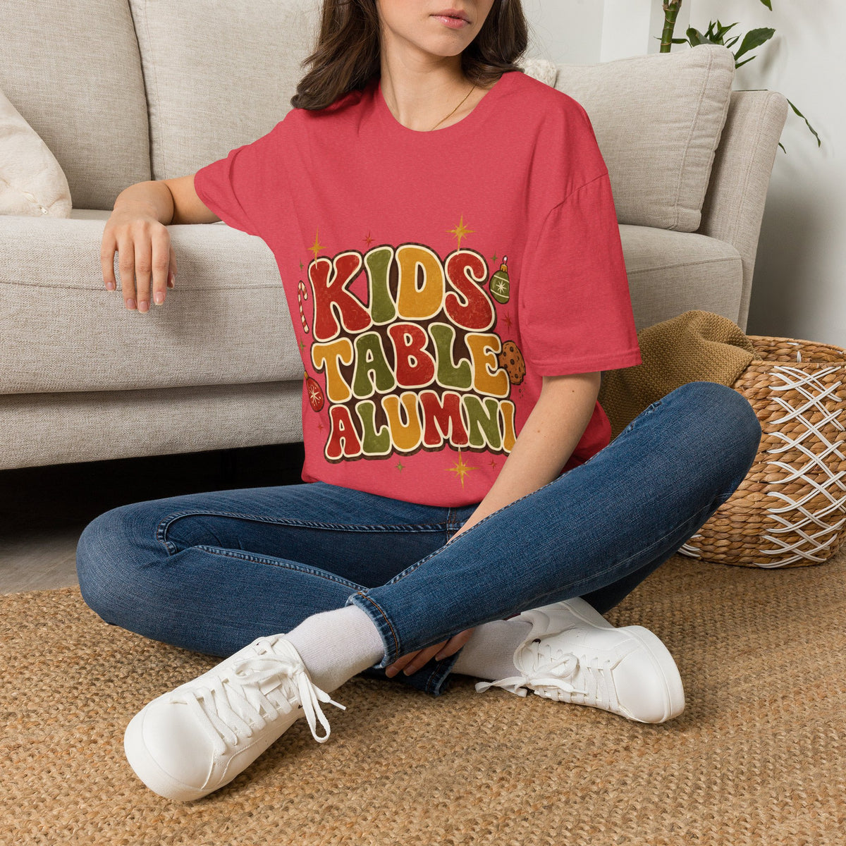 Kids Table Alumni T-Shirt — Retro Holiday Family Dinner Tee