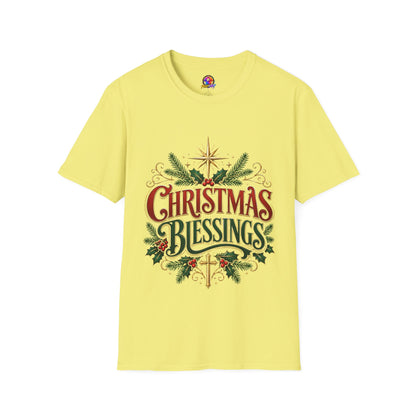Christmas Blessings T-Shirt – Festive Holiday Graphic Tee