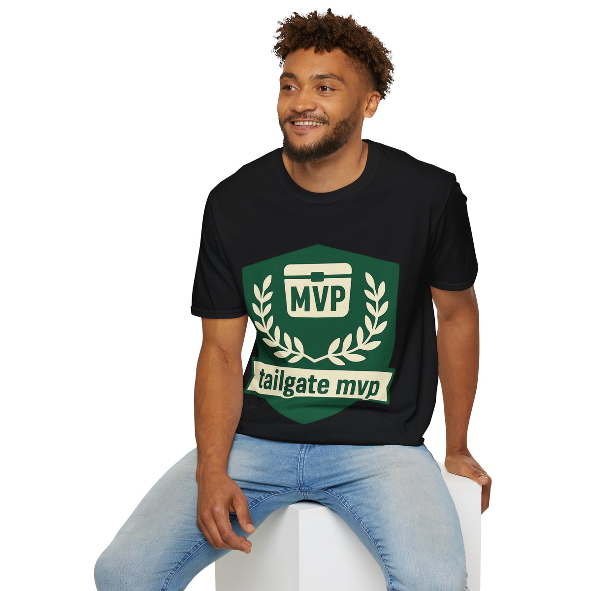 MVP Tailgate T-Shirt — Vintage Green MVP Badge Tee - Trending Now - August 2026