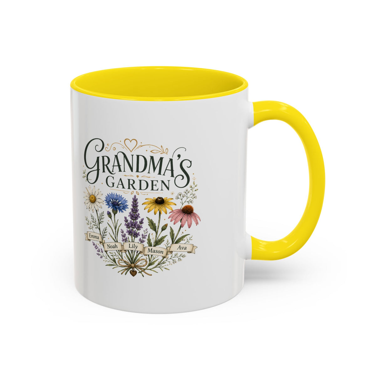 Milo Bailey Dog Dad Mom Grandma's Garden Floral Coffee Mug – Personalized  Accent Mug