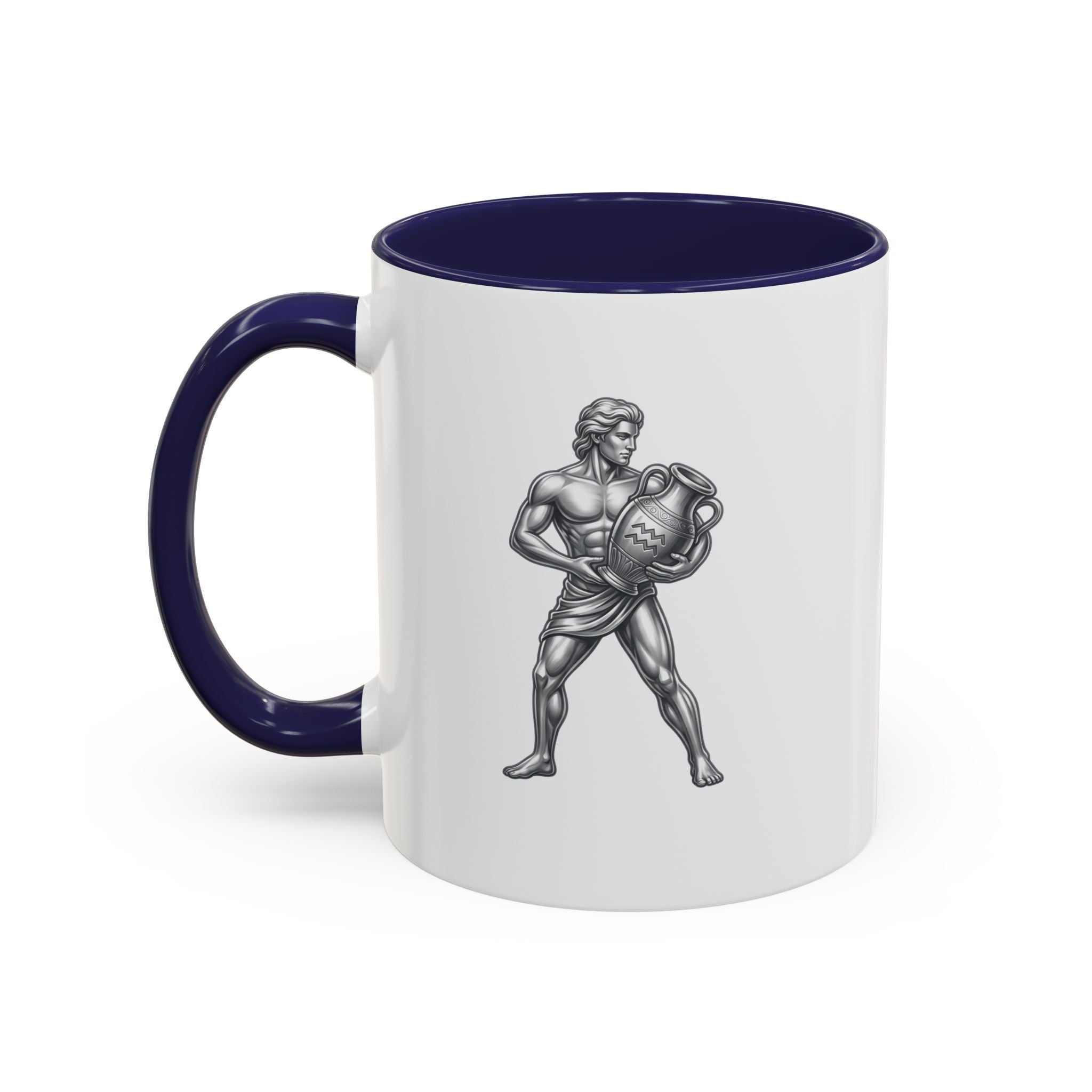 Aquarius Zodiac Accent Coffee Mug – Astrology Sign Gift
