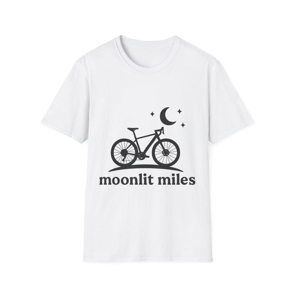 "Moonlit Miles" Celestial Cycling Tee | Night Rider Bike Graphic T-Shirt - Trending Now - September 2026