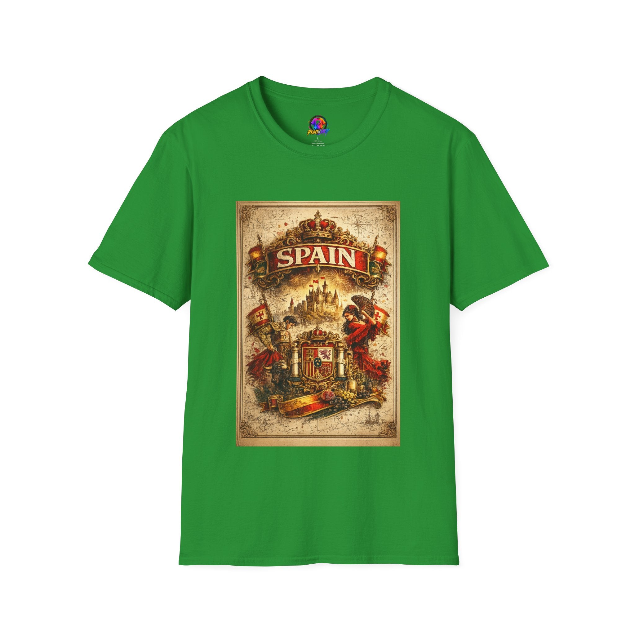 Spain Vintage Travel Graphic T‑Shirt — Retro Spanish Landmark Tee