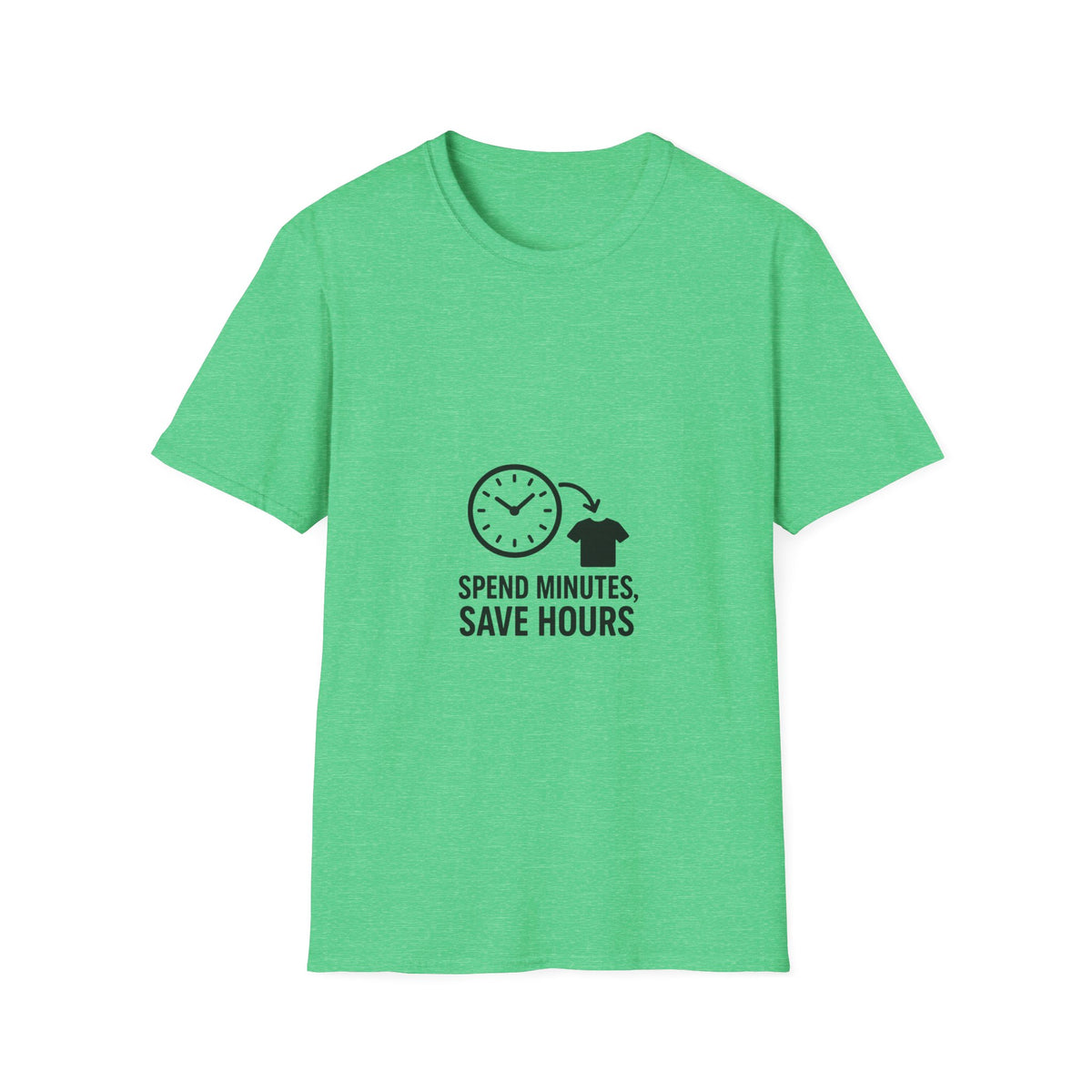 Save Time Minimalist T‑Shirt — “Spend Minutes Save Hours” Graphic Tee - Trending Now - October 2026