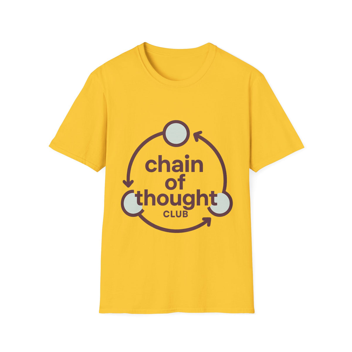 "Chain Of Thought" Minimalist Emblem Tee | Intellectual Philosophy T-Shirt - Trending Now - September 2026