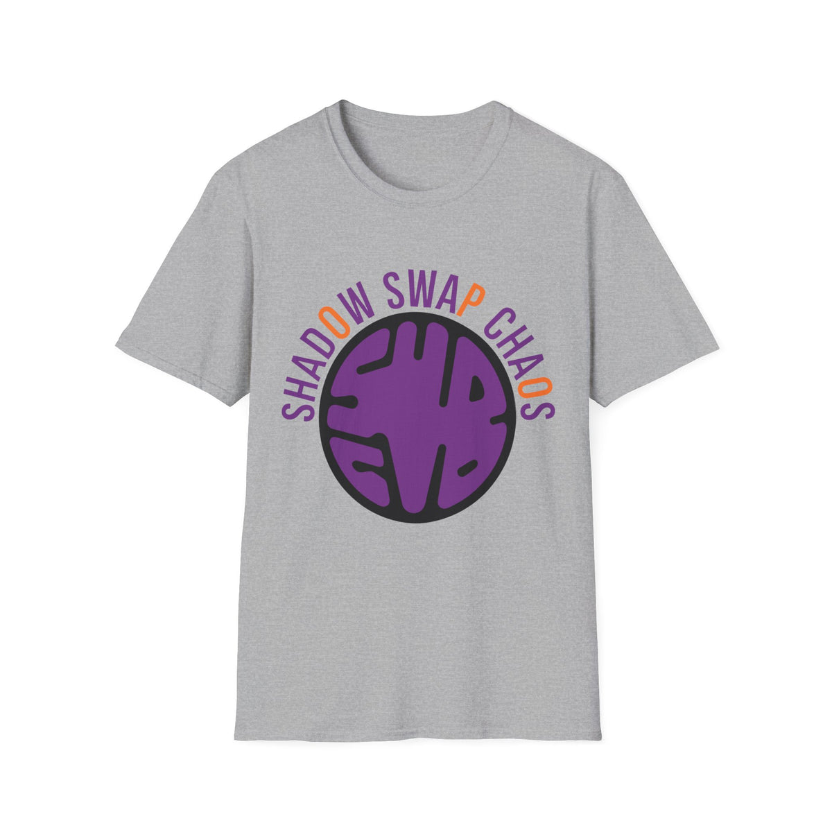 T-Shirt — "Shadow Swap Chaos" Purple Brain Graphic Tee - Trending Now - August 2026