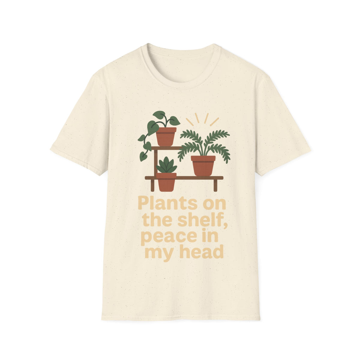 Plant Lover T‑Shirt — “Plants on the shelf, peace in my head” Graphic Tee - Trending Now - September 2026