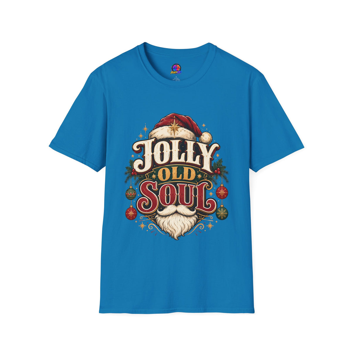 Jolly Old Soul T-Shirt — Vintage Santa Holiday Graphic Tee