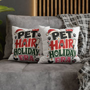 Pet Hair Holiday Pillowcase  Modern Day Christmas — Cute Christmas Pet Lover Decor
