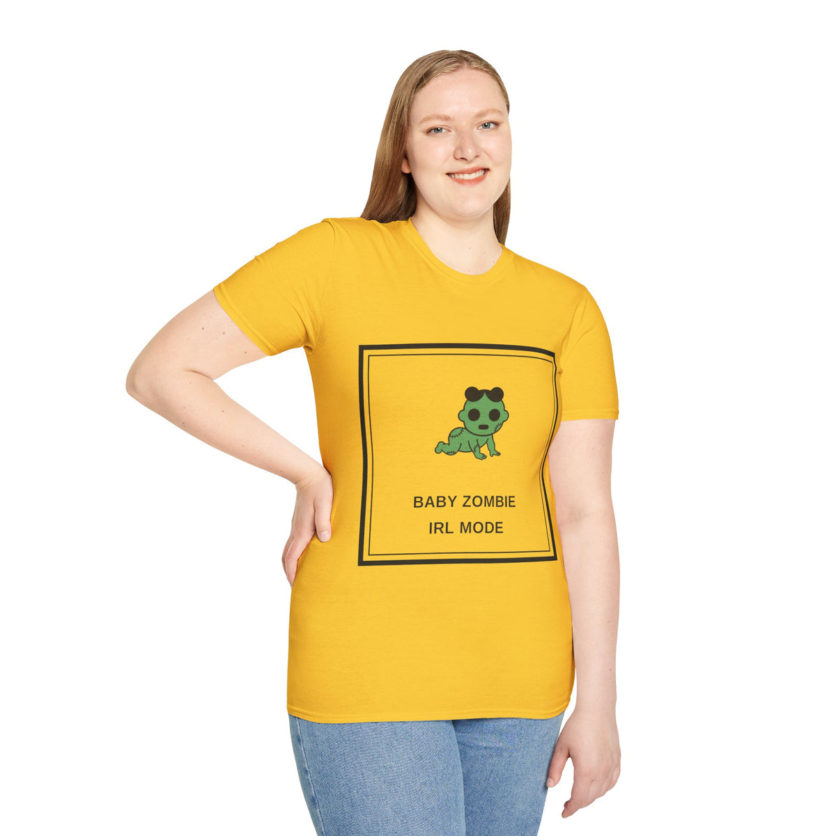 Baby Zombie T-Shirt — Cute Green Cartoon 'Baby Zombie IRL Mode' Graphic Tee - Trending Now - August 2026