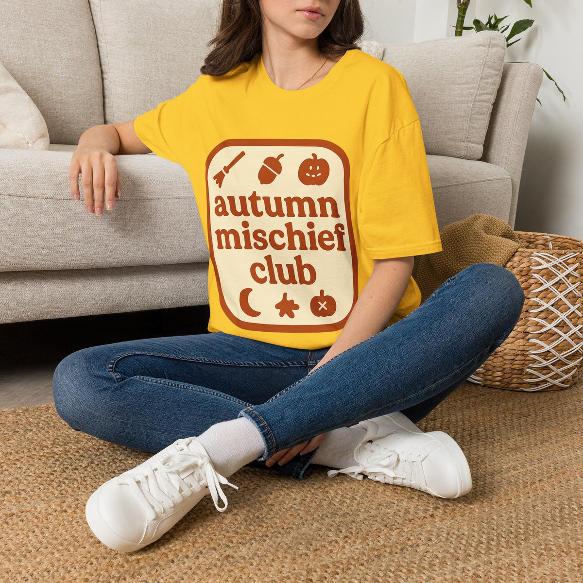 Autumn Mischief Club T-Shirt — Cozy Fall Graphic Tee - Trending Now - August 2026