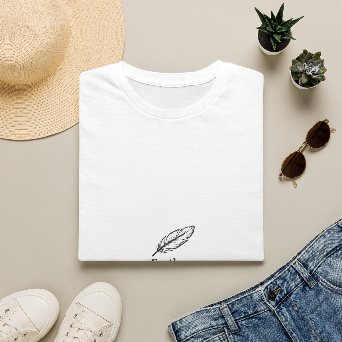 Feather Forewoman Chief Creative Officer Tee - Minimalist Executive Graphic T-Shirt - Trending Now - September 2026