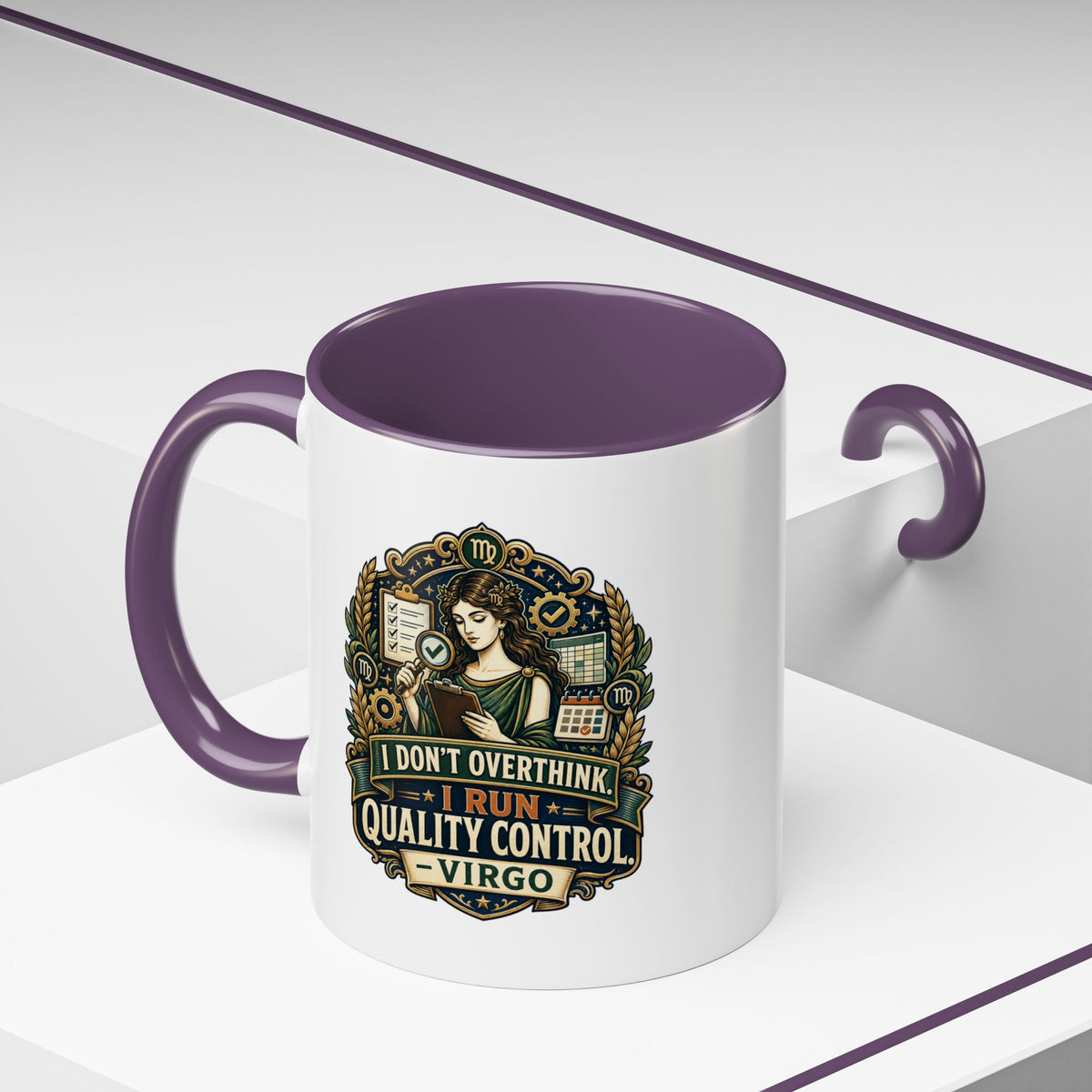 Zodiac Virgo Accent Coffee Mug