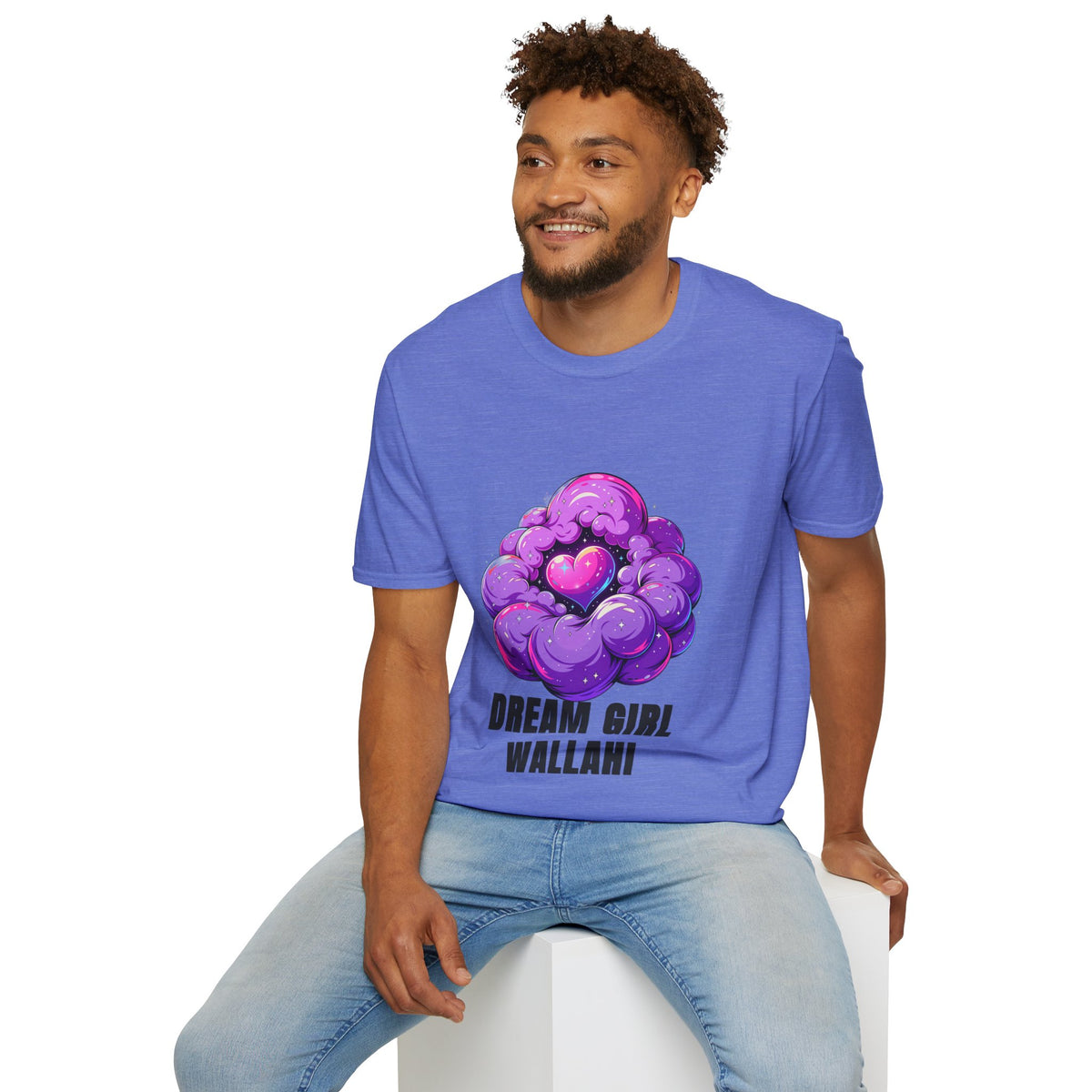 Dream Girl Wallahi T-Shirt — Cute Purple Heart Cloud Graphic Tee - Trending Now - August 2026
