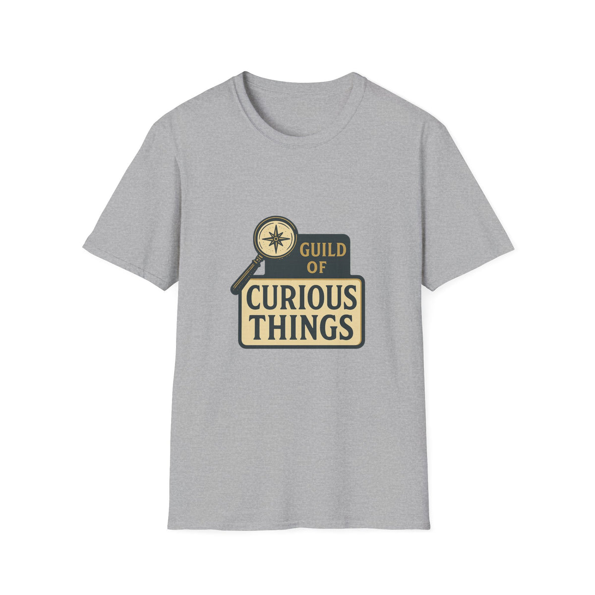 Curious Things T‑Shirt — Guild of Curious Vintage Badge Tee - Trending Now - August 2026