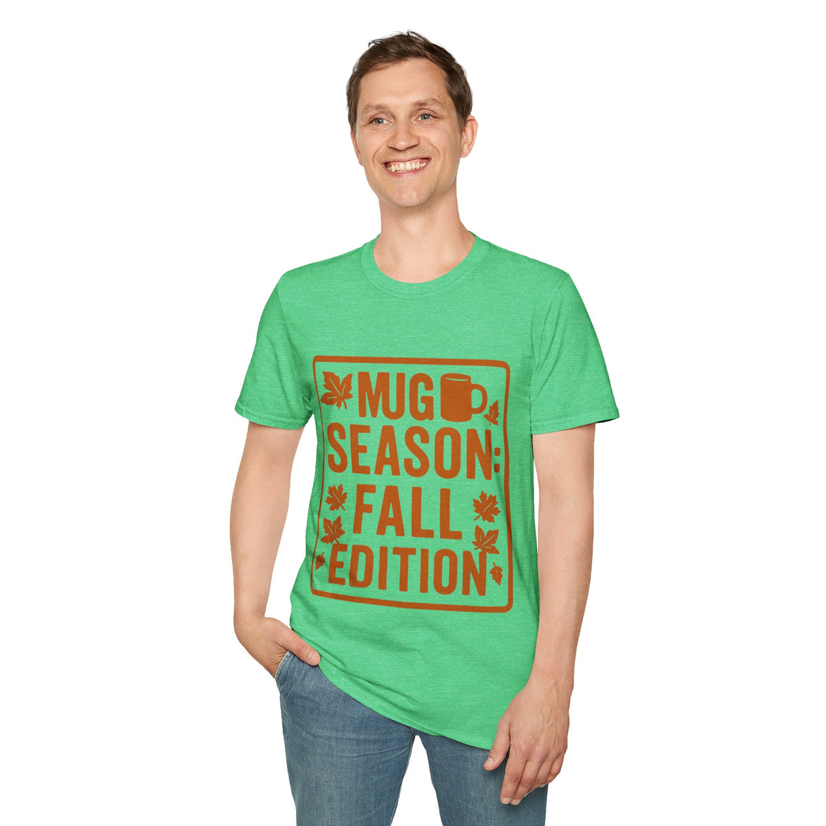"Mug Season Fall Edition" Retro Aesthetic Graphic Tee - Cozy Autumn Vibe White T-Shirt - Trending Now - September 2026