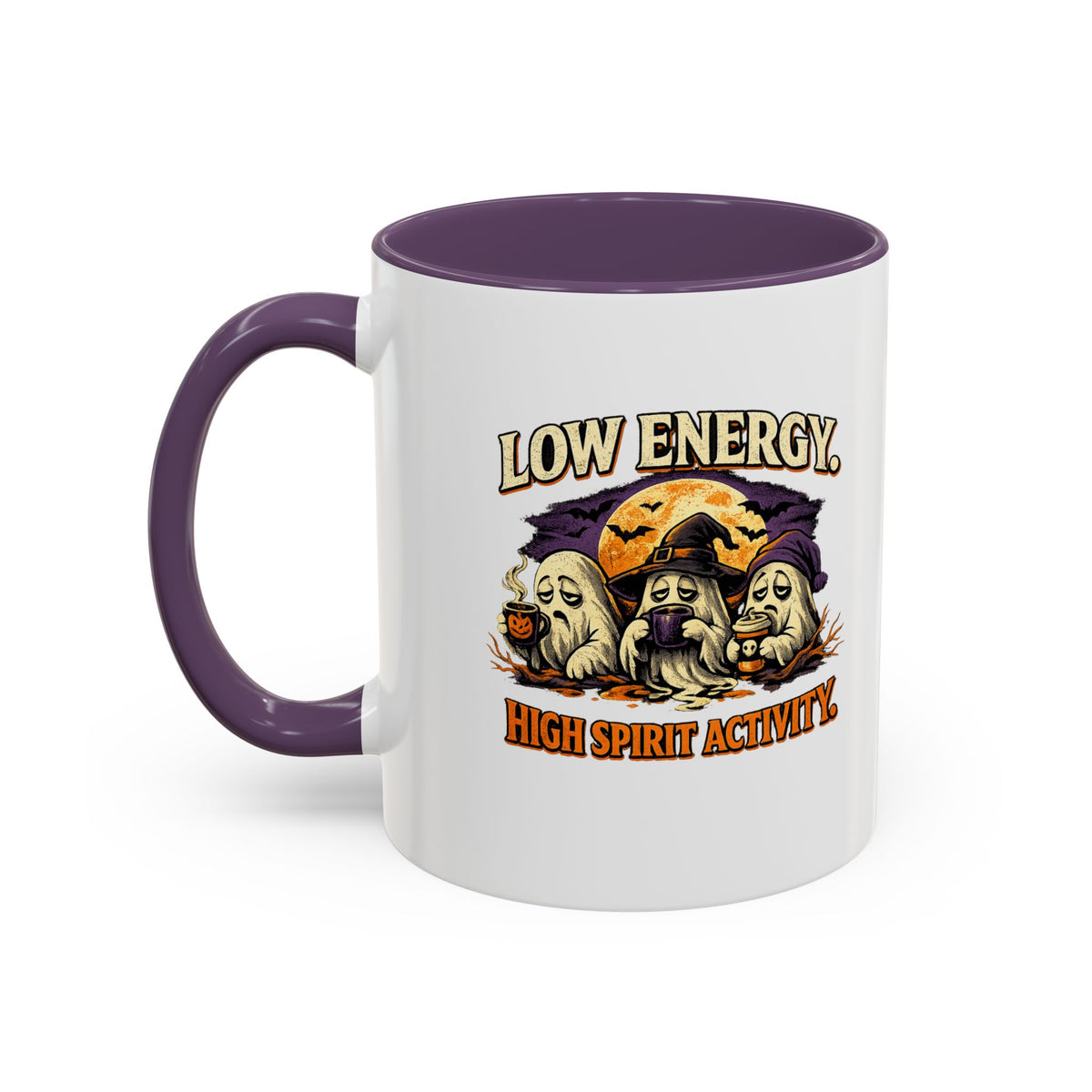 Halloween  Low Energy High Spirit  Accent Coffee Mug