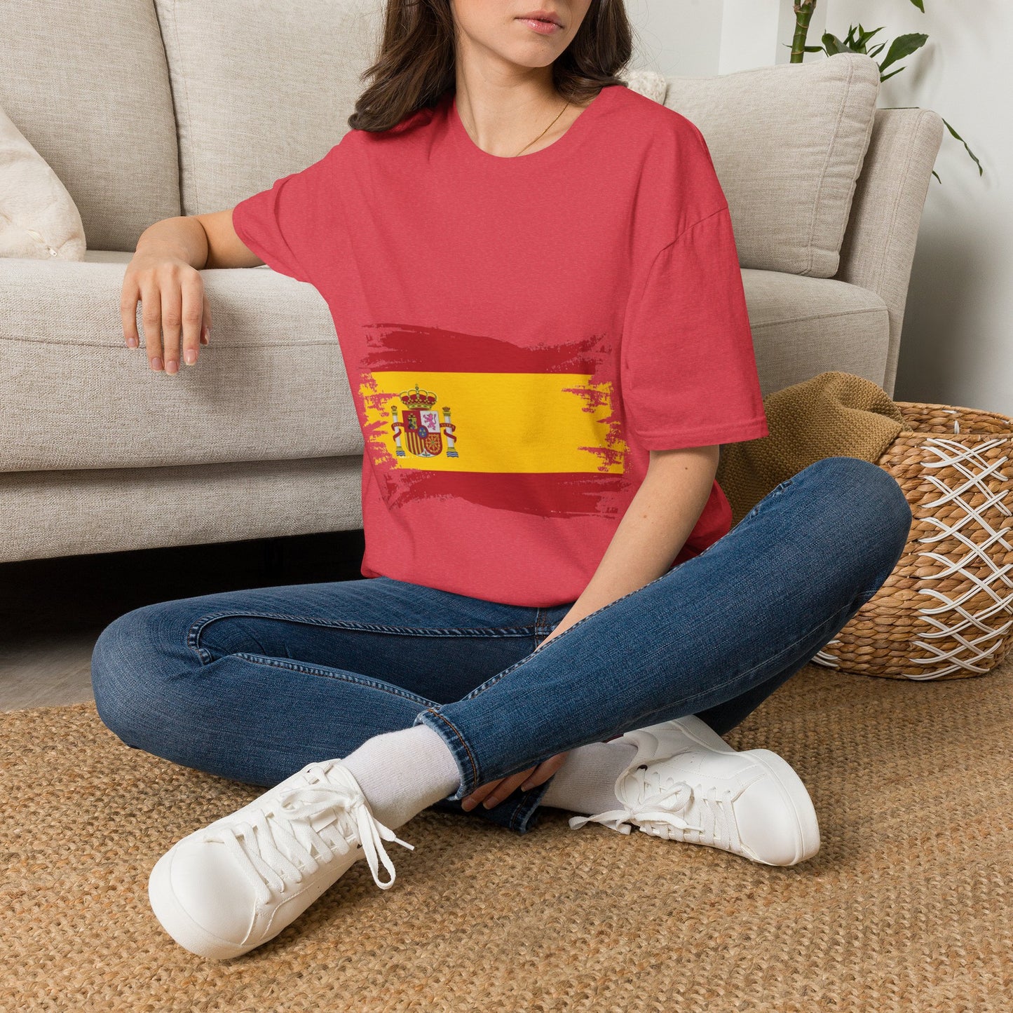 Spain Flag T-Shirt — Distressed Spanish Flag Graphic Tee