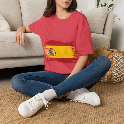 Spain Flag T-Shirt — Distressed Spanish Flag Graphic Tee