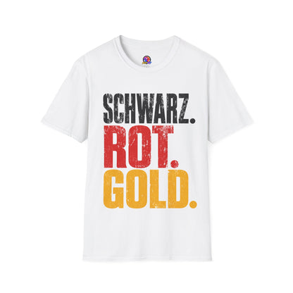 Germany Schwarz Rot Gold T-Shirt — German Flag Pride Graphic Tee