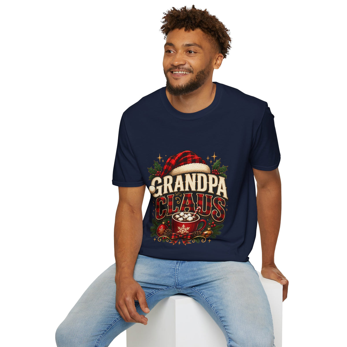 Christmas Grandpa Clause Unisex Softstyle T-Shirt
