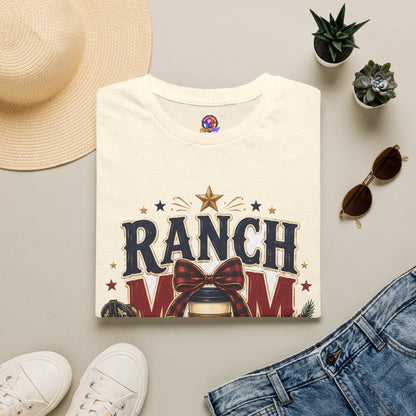 Ranch Mom Holiday Hustle T-Shirt — Festive Western Mom Tee