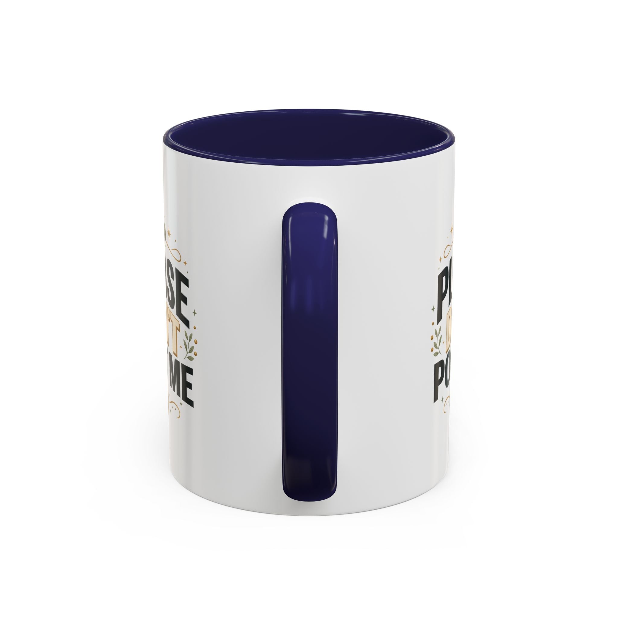 Christmas Please Don't Post Me Accent Coffee Mug — Funny Privacy Camera Gift