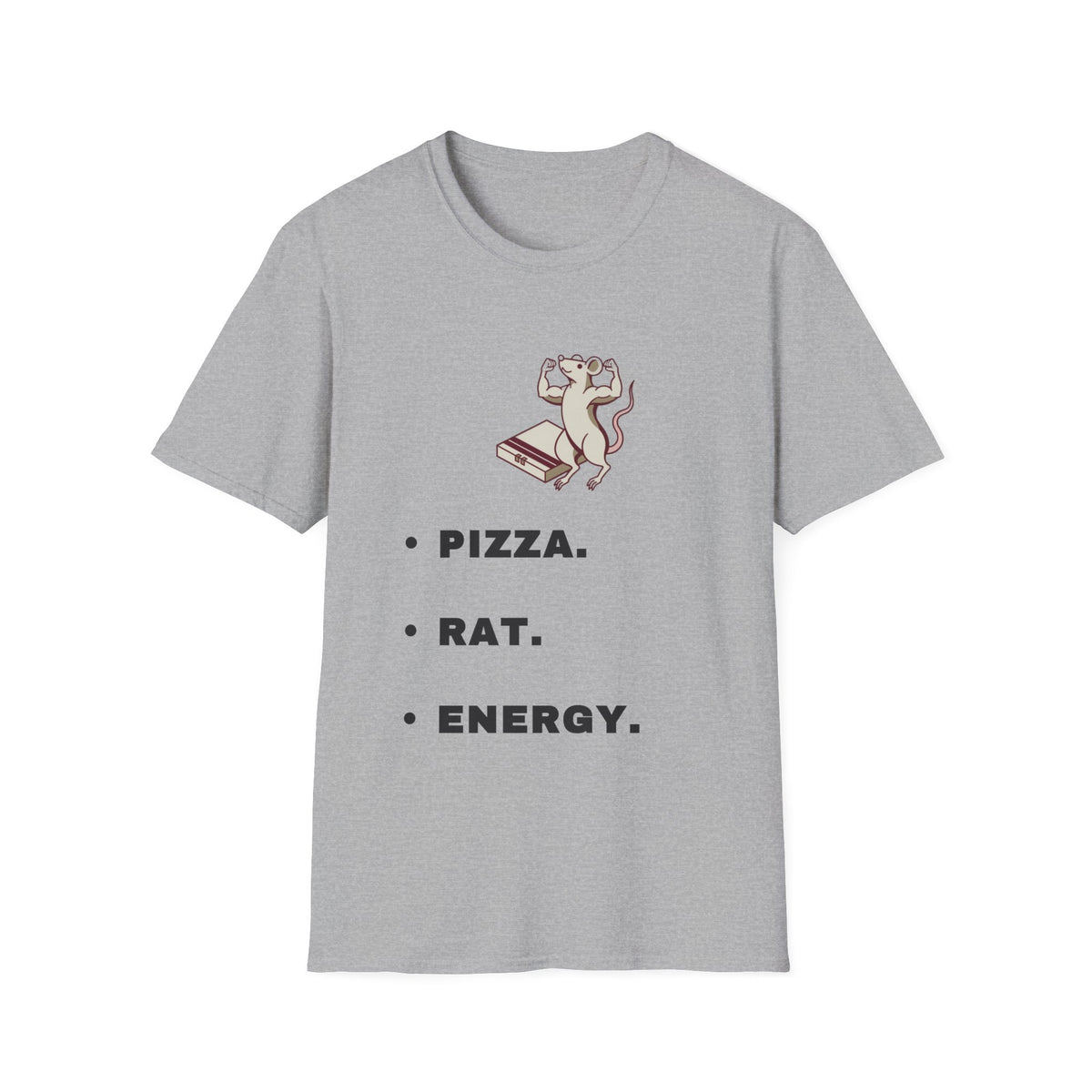 Pizza. Rat. Energy. T-Shirt — Cute Dancing Rat Pizza Graphic Tee - Trending Now - September 2026