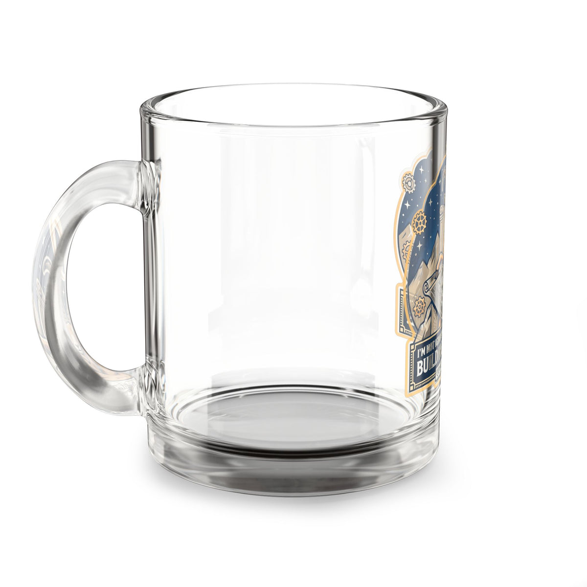 Capricorn Glass Mug - "Building An Empire" 10oz Zodiac Coffee Cup