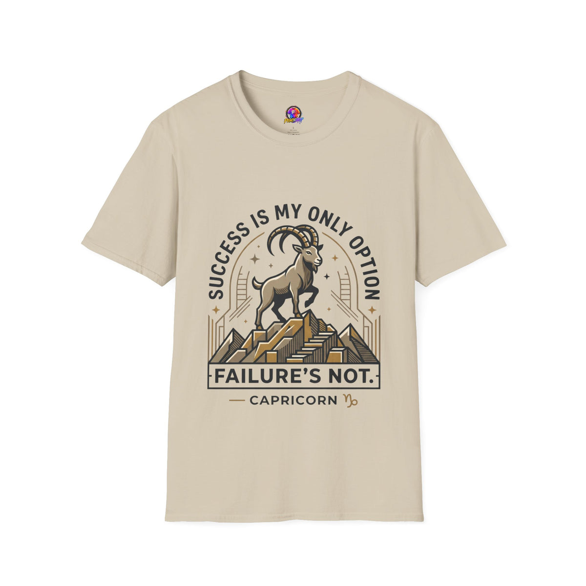 Capricorn Goat T-Shirt — "Success Is My Only Option" Motivational Zodiac Tee