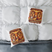 Zodiac Aries Pillow Fueled By Fire And Aries Energy Square Poly Canvas Pillow