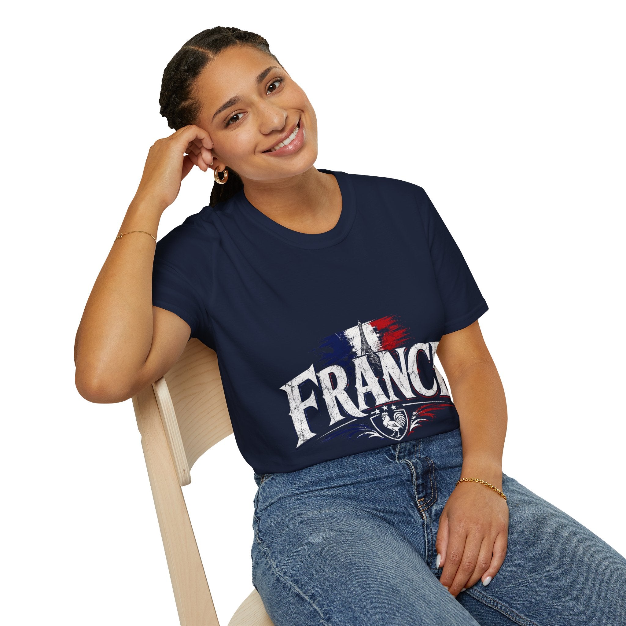 France Flag T-Shirt — Vintage Eiffel Tower French Pride Tee