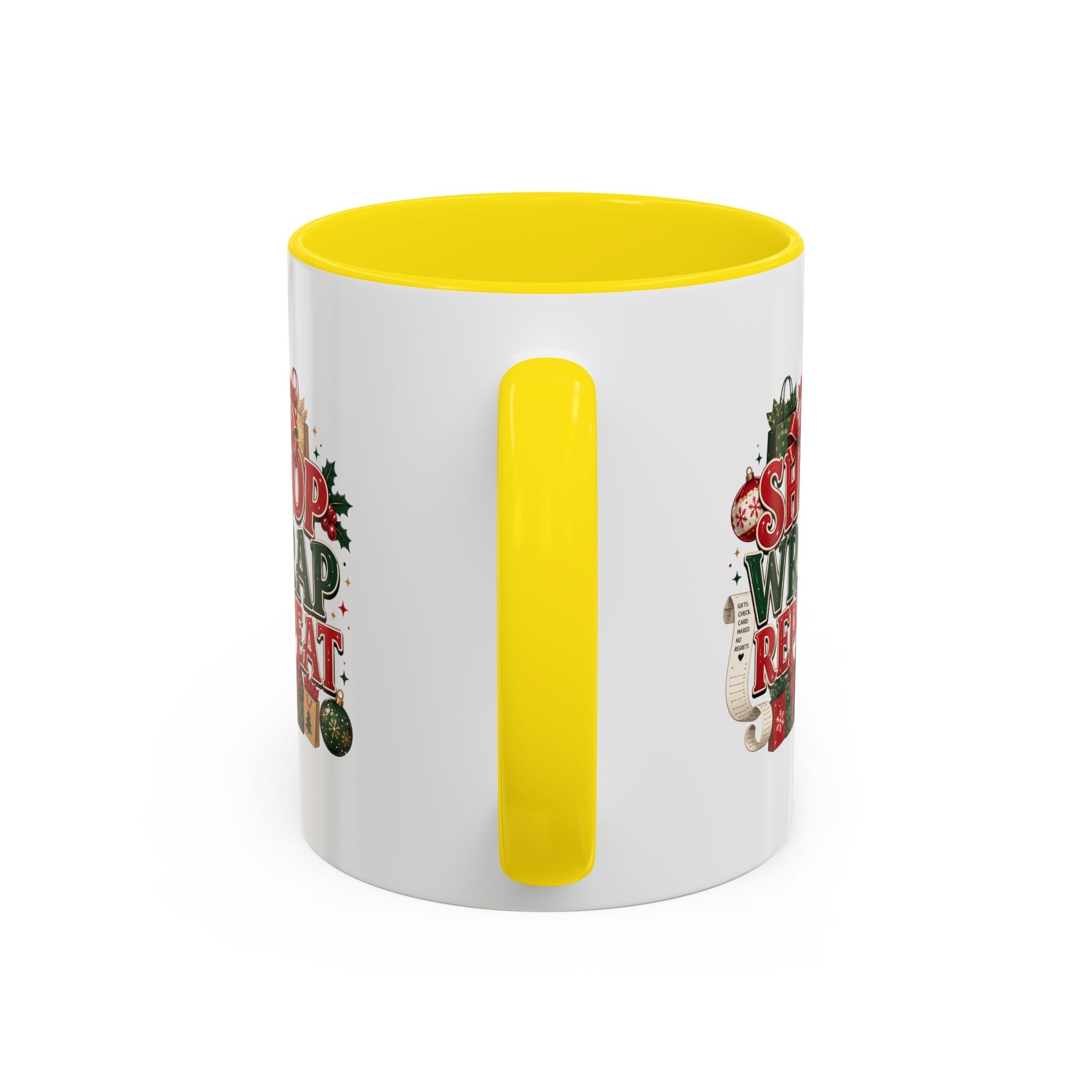 Shop Wrap Repeat Christmas Accent Coffee Mug