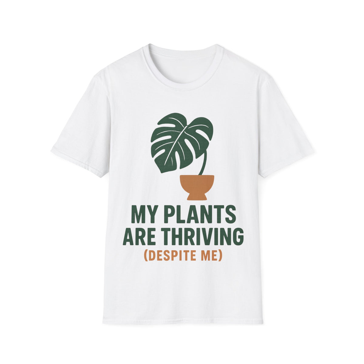 Plant Lover T-Shirt — 'My Plants Are Thriving, Therapy Not' Potted Monstera Tee - Trending Now - September 2026