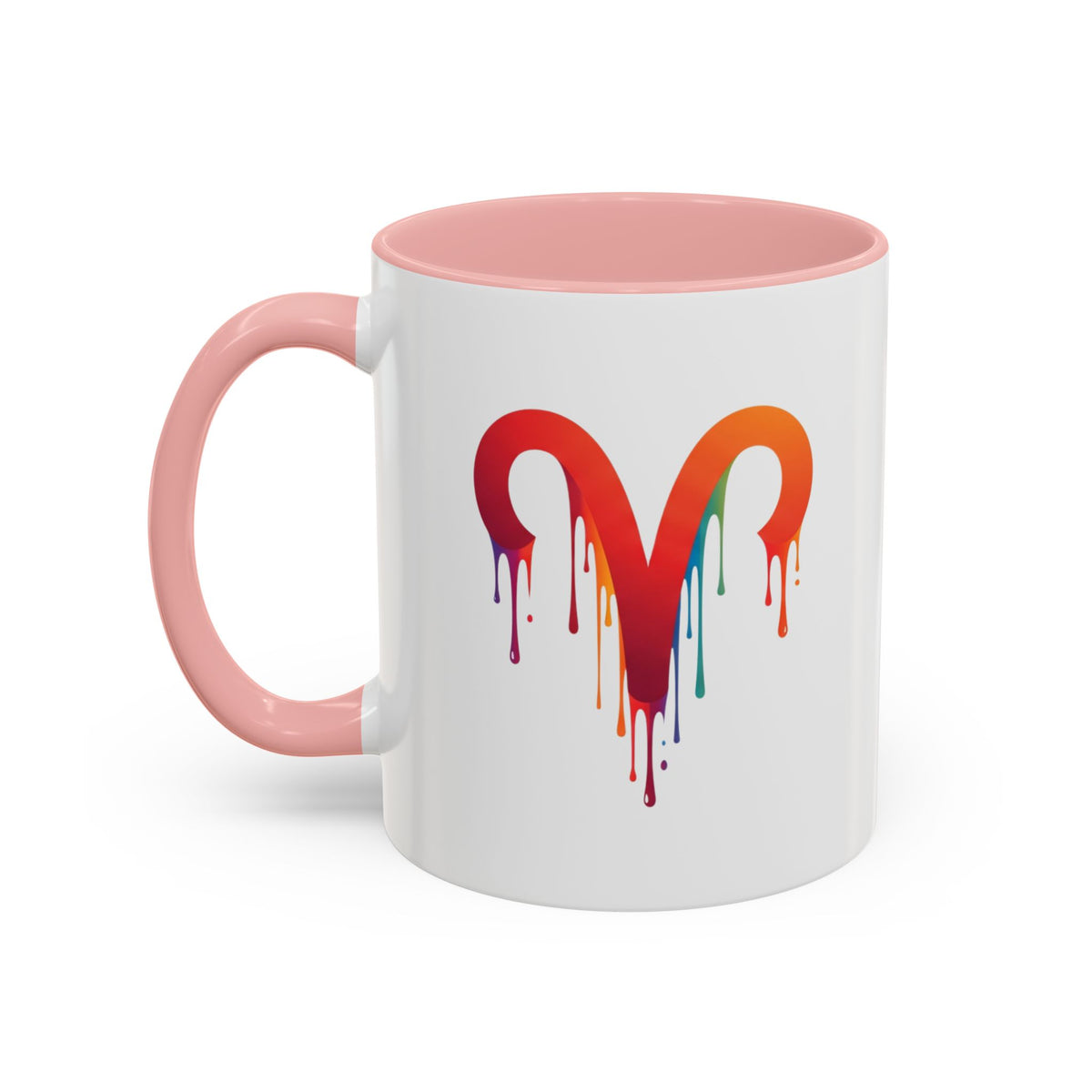 Aries Zodiac Rainbow Drip Aries Coffee Mug — Zodiac Astrology Accent Mug