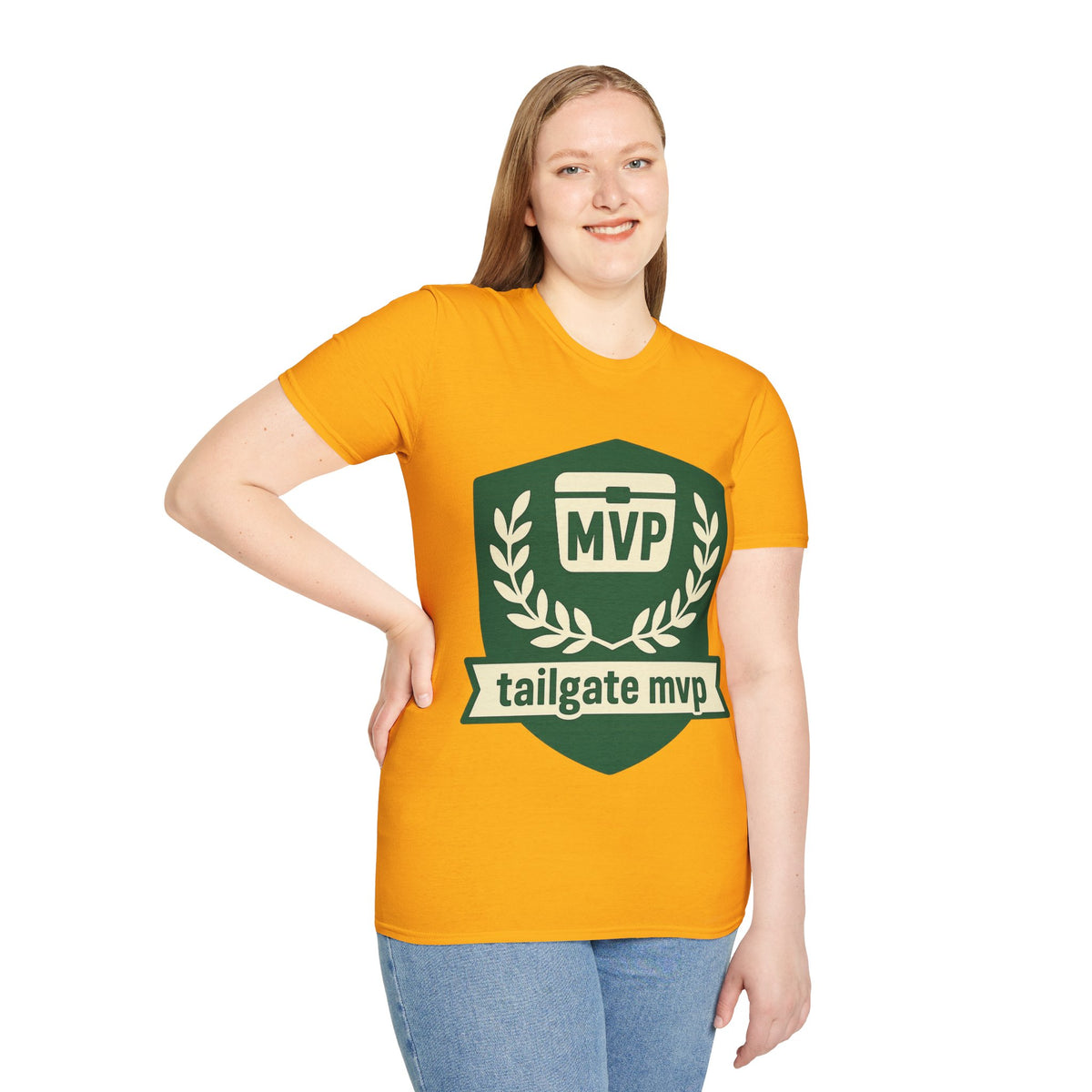 MVP Tailgate T-Shirt — Vintage Green MVP Badge Tee - Trending Now - August 2026