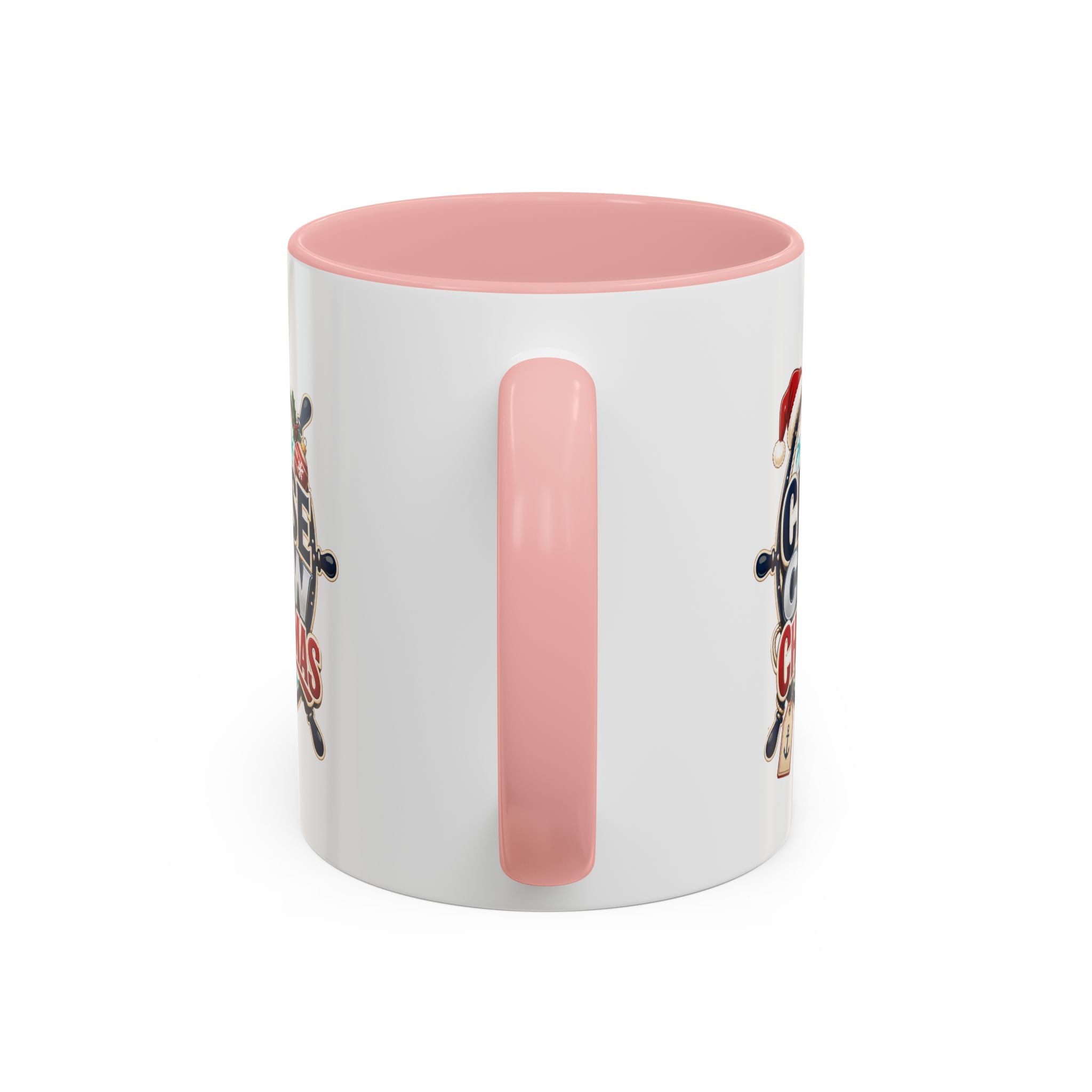 Modern Day Christmas  Cruise Crew Accent Coffee Mug - Holiday Nautical Travel Gift (11/15oz)