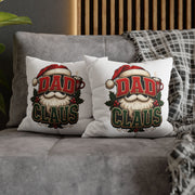 Dad Claus Christmas Pillowcase — Festive Santa Beard Holiday Decor