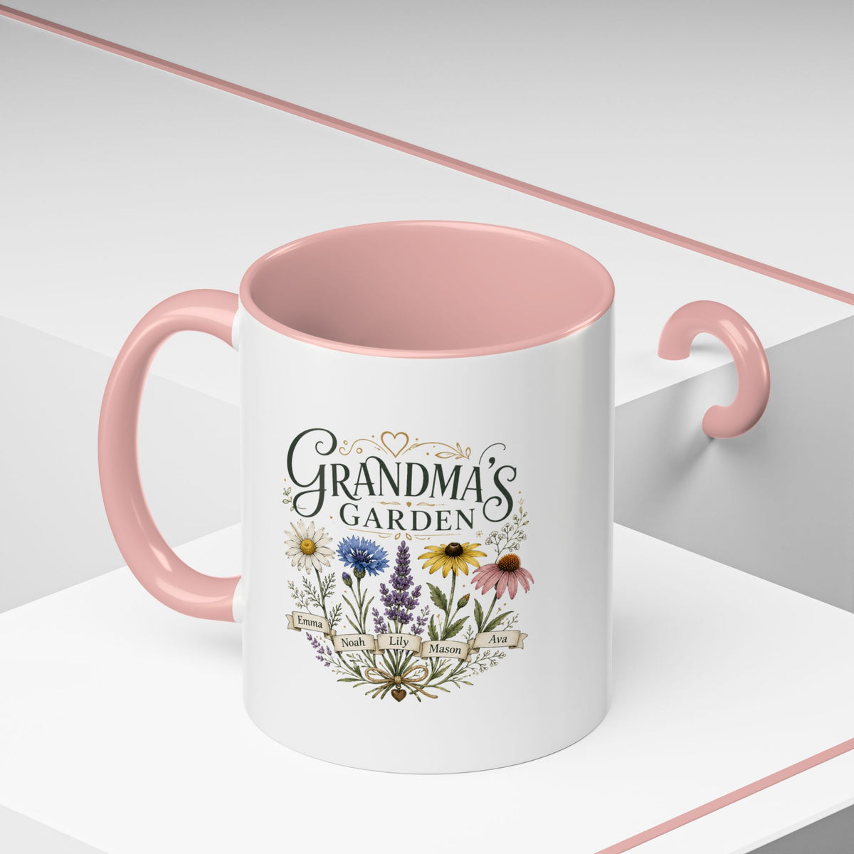 Milo Bailey Dog Dad Mom Grandma's Garden Floral Coffee Mug – Personalized  Accent Mug