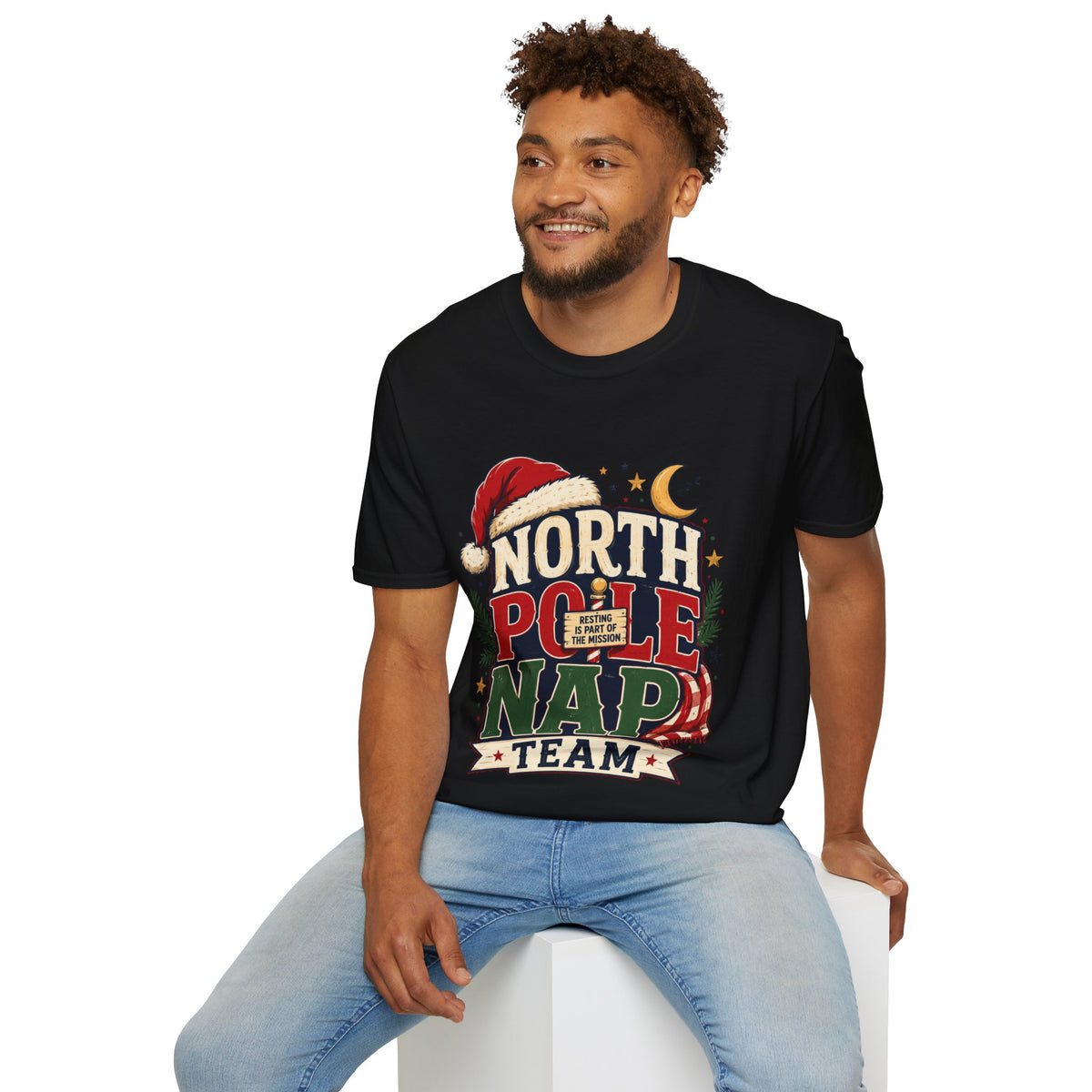 North Pole Nap Team T-Shirt — Funny Christmas Sleepy Holiday Tee
