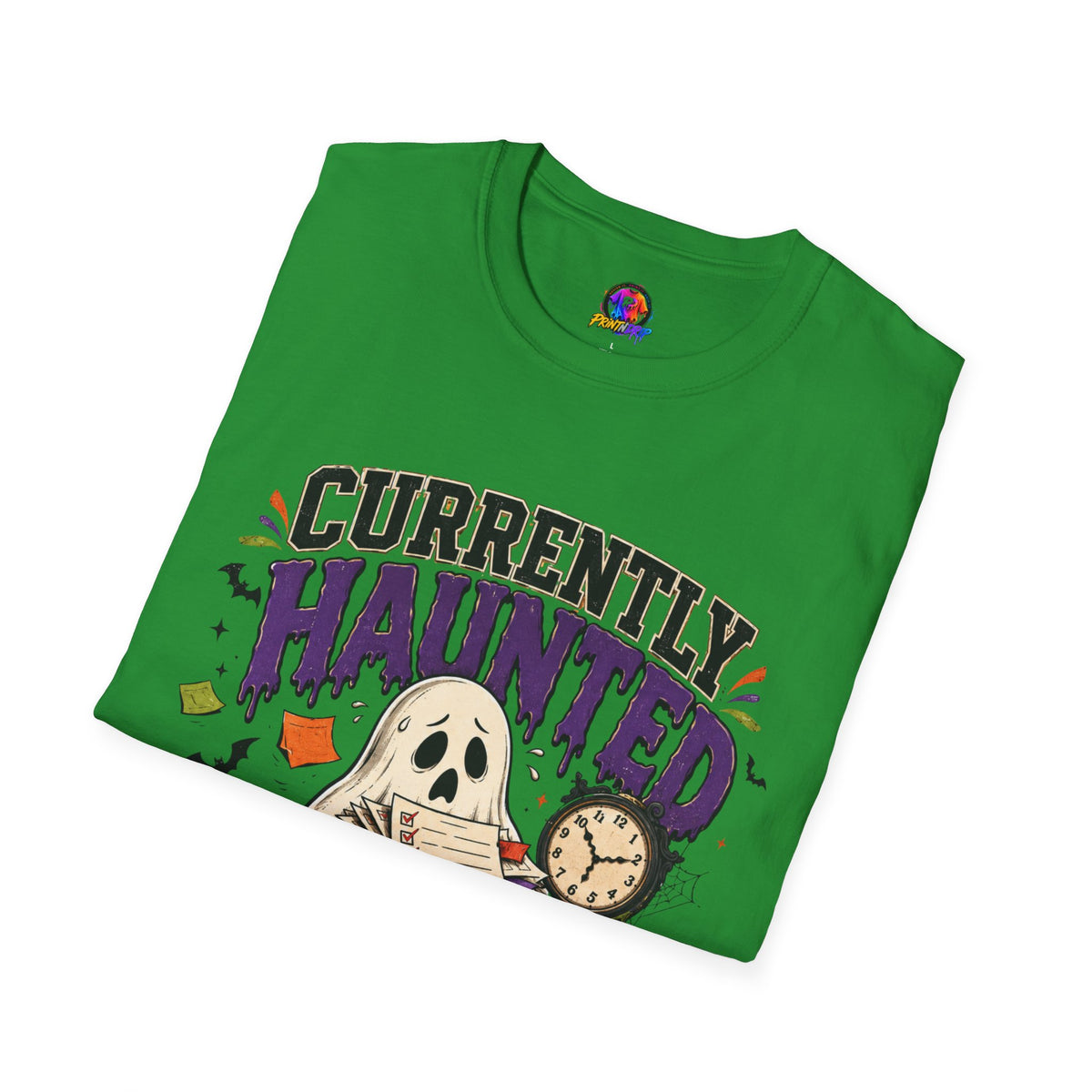 Halloween Currently Haunted Unisex Softstyle T-Shirt