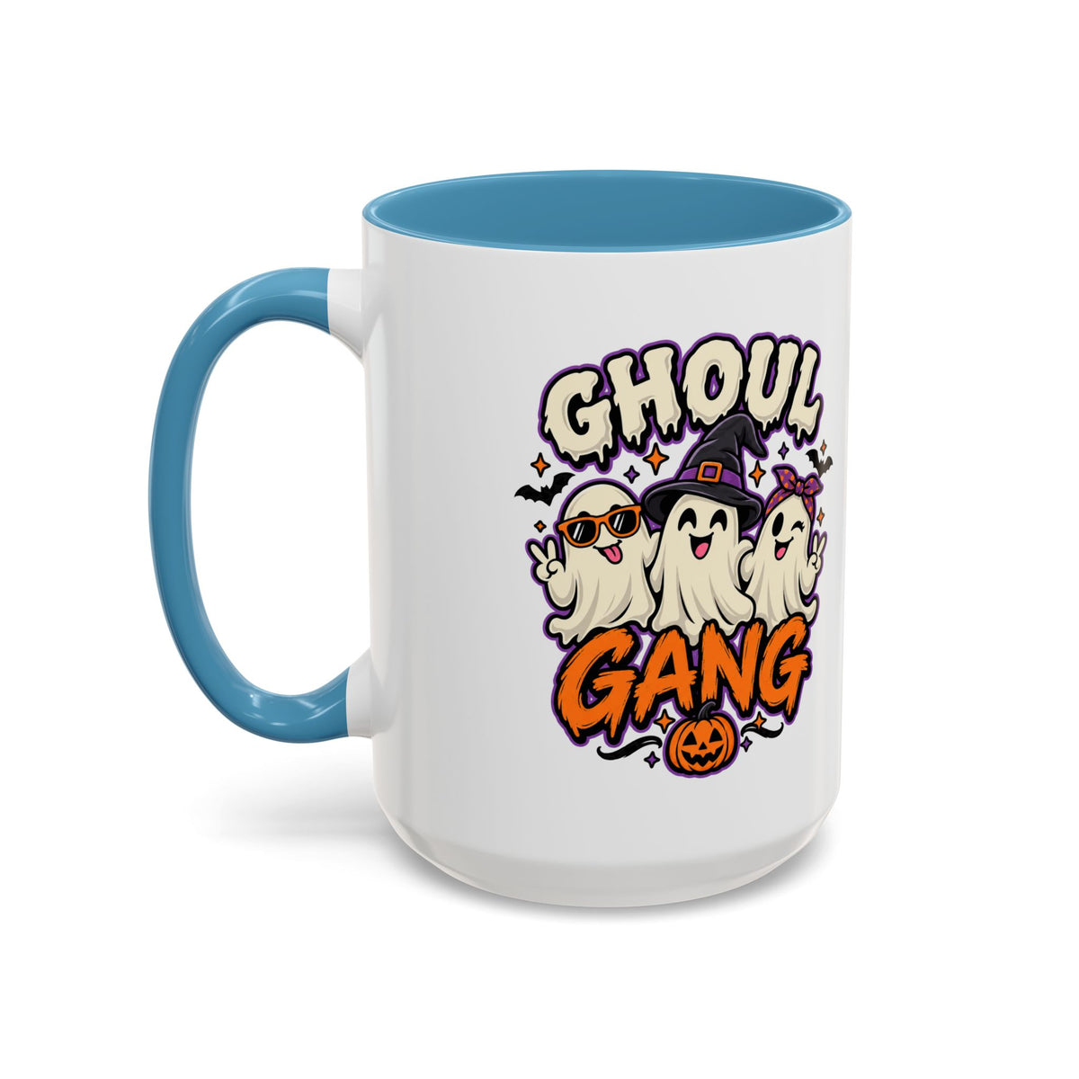 Ghoul Gang Coffee Mug — Cute Halloween Ghosts Accent Mug (11/15oz)