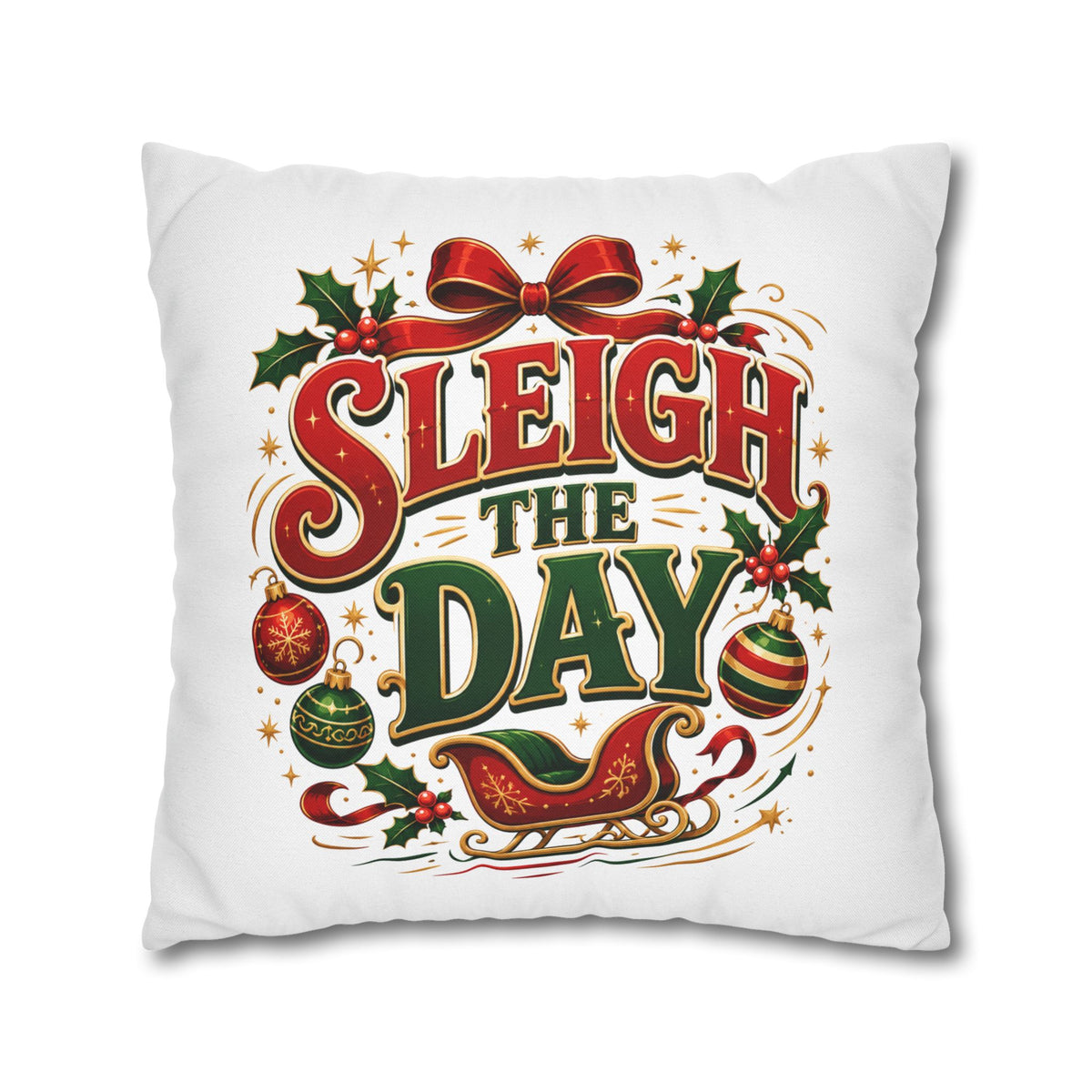 Christmas Sleigh the Day Christmas Pillowcase