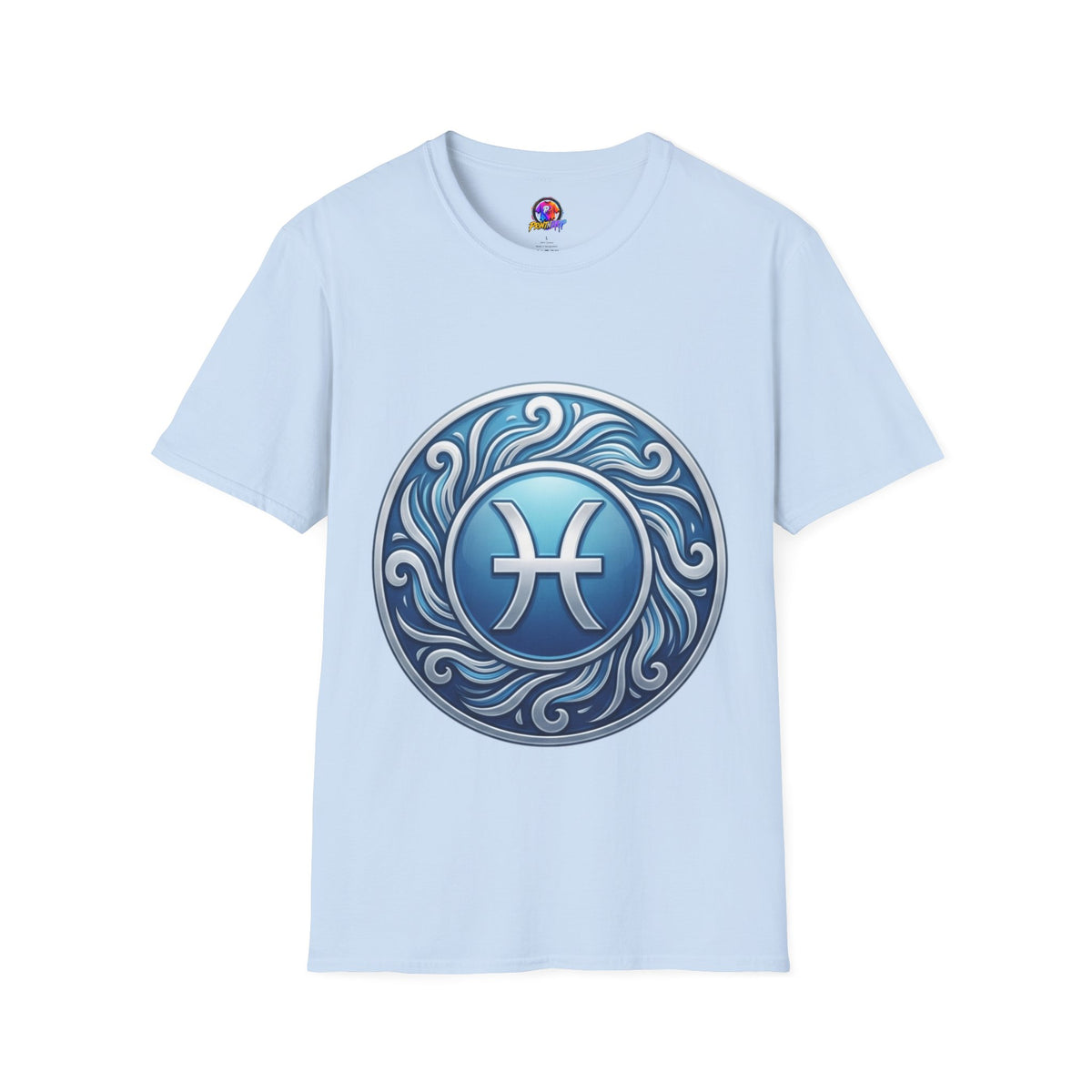 Pisces Zodiac T-Shirt – Blue Water Sign Astrology Tee