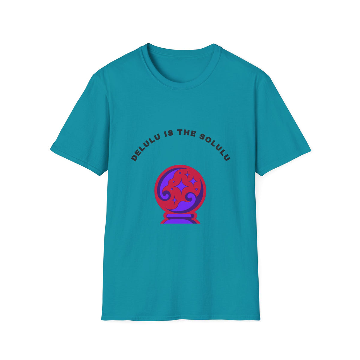 T-Shirt — Delulu Is The Solulu Crystal Ball Graphic Tee - Trending Now - September 2026